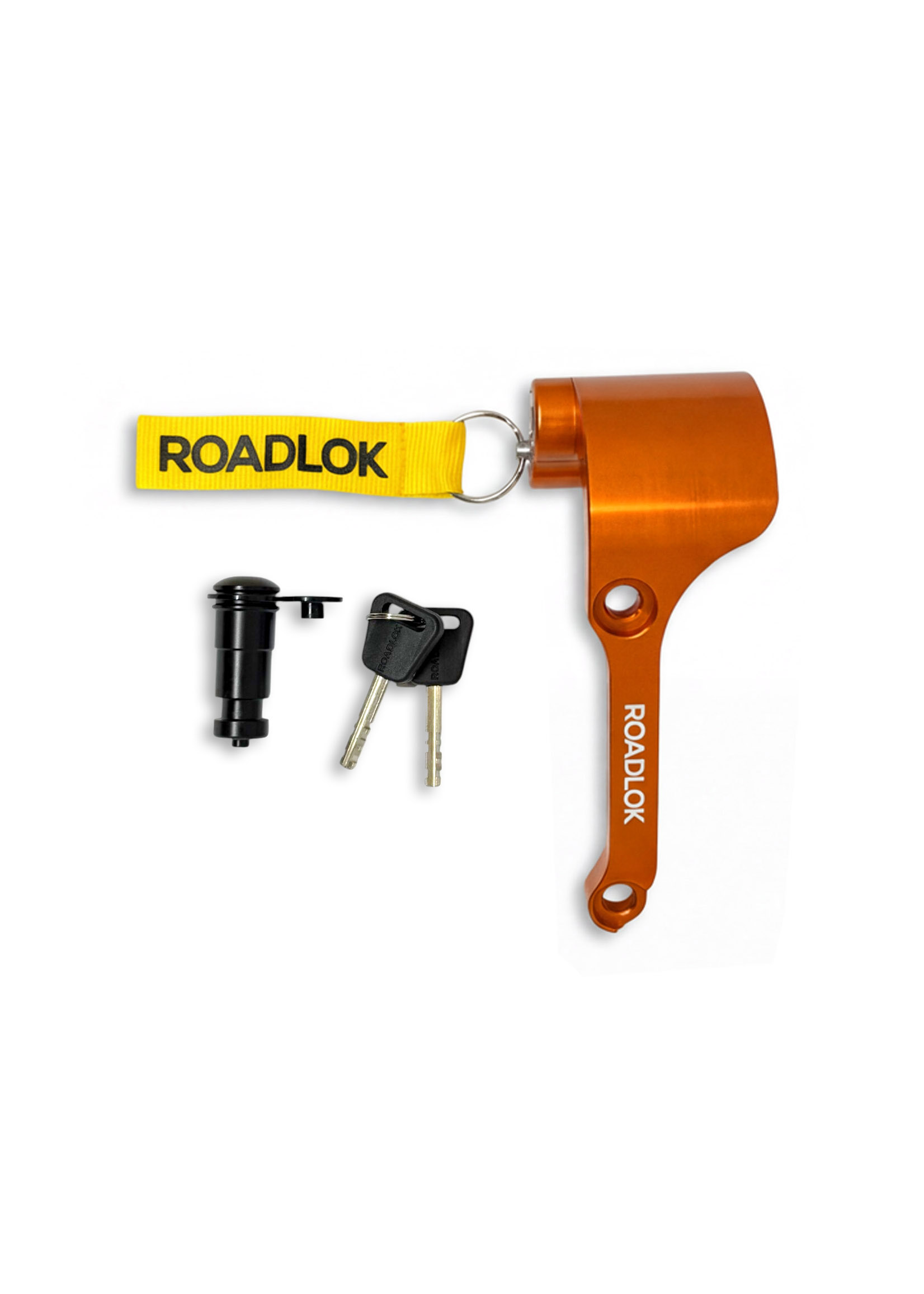 Roadlok XRA-100R Premium schijfremslot 100 mm rechts, oranje (ART 4)